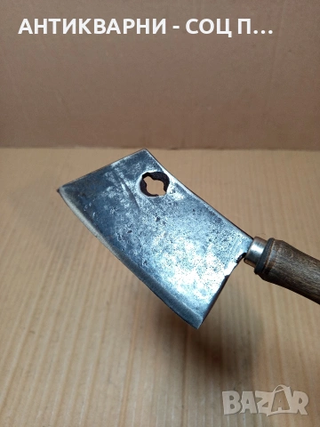 Соц Старо Малко Ръчно Ковано Сатърче Сатър 0.270кг. НОМЕР 768., снимка 5 - Антикварни и старинни предмети - 53585953