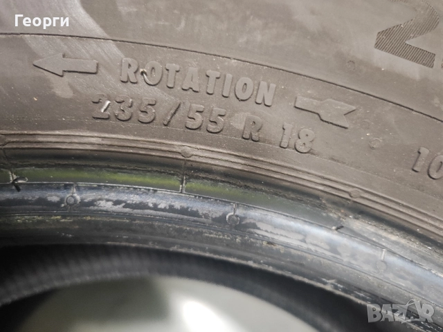 2бр.всесезонни гуми 235/55/18 Continental, снимка 4 - Гуми и джанти - 52847133
