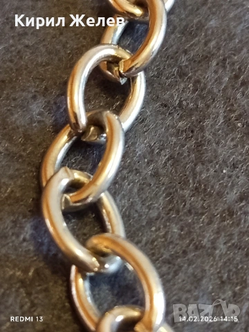 Класическа дамска гривна от неръждаема стомана закопчаване тип тогла 26070, снимка 2 - Гривни - 53475460