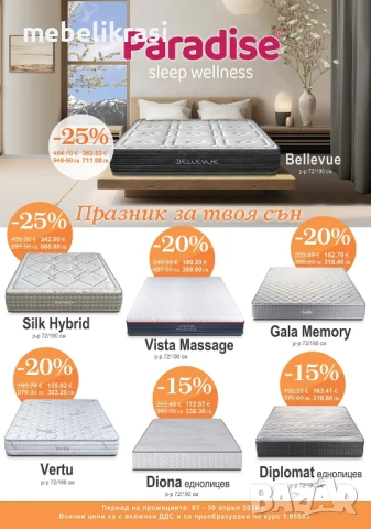 Супер промоция на матраци Тед!!!, снимка 3 - Матраци - 38749656