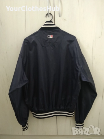 Majestic Athletic Vintage 90s Mickey Mantle MLB NY Yankees S size Бомбър тънко яке, снимка 5 - Якета - 52965839