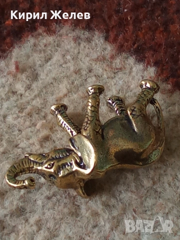 Бронзова фигурка на 🐘 слон 13779, снимка 5 - Колекции - 53582022