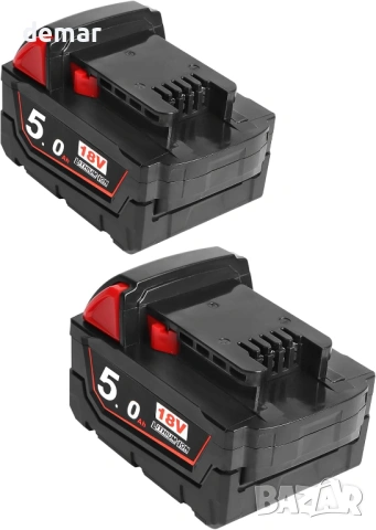 P0WER ELEKTR0 2 x 5.0Ah литиево-йонна батерия за инструменти Milwaukee M18 18V, снимка 2 - Други инструменти - 53982793