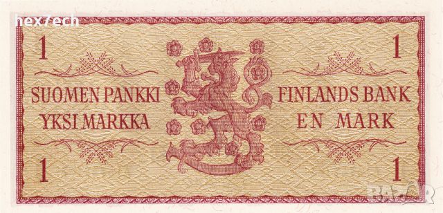 ❤️ ⭐ Финландия 1963 1 марка UNC нова ⭐ ❤️, снимка 3 - Нумизматика и бонистика - 46305747