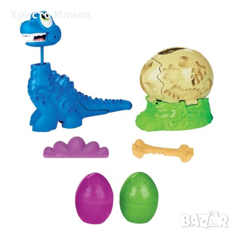 PLAY DOH PLAYDOH DINO CREW Бебе бронтозавър с растяща шия Динозавър Мек пластелин, снимка 2 - Пластелини, моделини и пясъци - 46049165