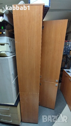 Еднокрил гардероб с две врати ирафтове със заключване - Офис шкаф 42/200/40, снимка 4 - Шкафове и рафтове - 53818981