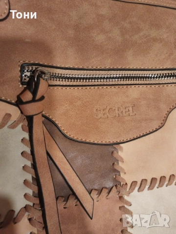 SECRET Оригинал Нова Кожена Дамска Чанта , снимка 7 - Чанти - 51773537