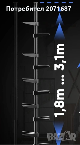 РАЗТЕГАТЕЛНА ПОСТАВКА ЗА ОБУВКИ, снимка 2 - Шкафове - 54266271