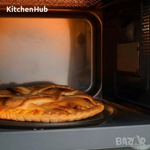 Микровълнова с грил Black+Decker – 23L, 900W, 9 автоматични програми и детска защита , снимка 5 - Микровълнови - 52383082