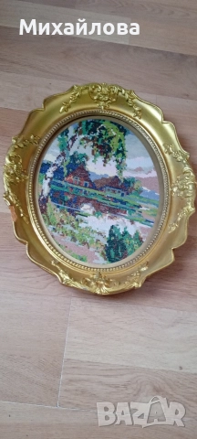 Гоблен "Блатото" от Вилер , снимка 2 - Гоблени - 52789256