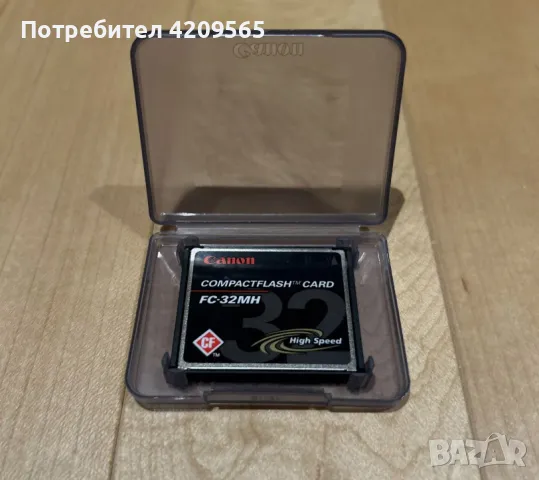 Canon 32MB FC-32MH CompactFlash Memory Card, снимка 2 - Чанти, стативи, аксесоари - 46991333