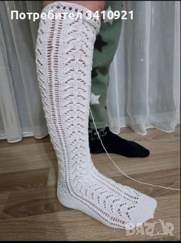плетени памучни чорапи , снимка 2 - Дамски чорапи - 53413635