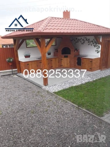 Ремонт на покриви, изграждане на нови покриви, изграждане на беседки, навеси гаражи , снимка 9 - Ремонти на покриви - 51363593