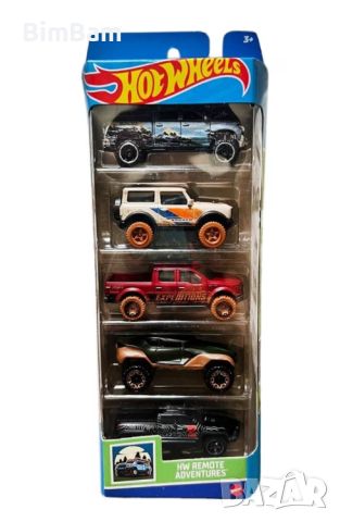 Оригинален комплект колички Hot Wheels - Remote Adventures, снимка 1 - Коли, камиони, мотори, писти - 45993824