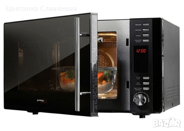 Микровълнова фурна Privileg с грил и горещ въздух, 900 W, 3-в-1, снимка 7 - Микровълнови - 52297322