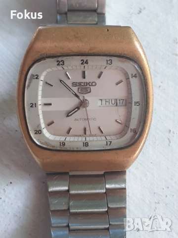ЧАСОВНИК SEIKO 5 AUTOMATIC TV КОЛЕКЦИОНЕРСКИ, снимка 3 - Антикварни и старинни предмети - 53518899