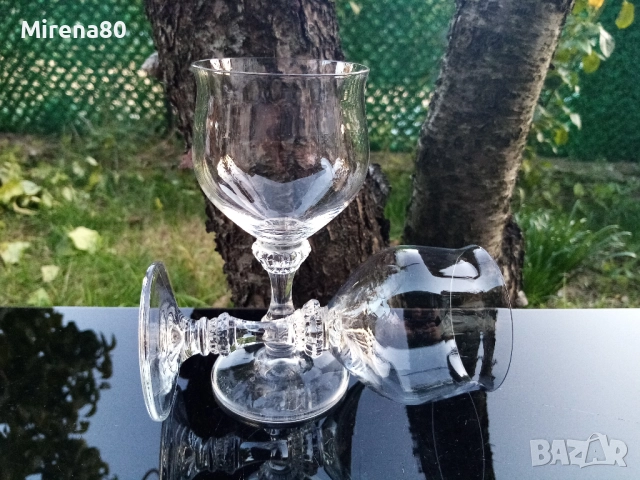 Кристални чаши за вино - 4 бр., снимка 5 - Чаши - 52268534