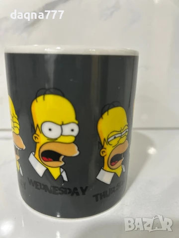 Чаша Хоумър Симпсън дни от седмицата 2011година Германия, снимка 4 - Чаши - 51070761