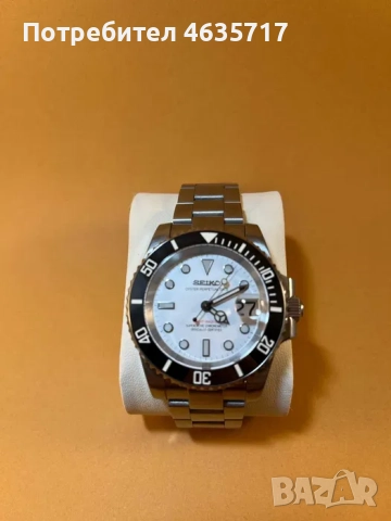 Часовник Seiko Yachtmaster White (mod), снимка 2 - Мъжки - 52213740
