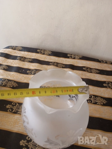 Шест стъкла за полилей,лампа комплект, снимка 4 - Полилеи - 52254908