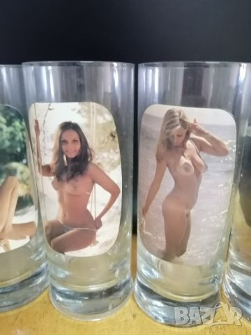Ретро Комплект 6 броя чаши с еротични снимки., снимка 12 - Антикварни и старинни предмети - 46020127
