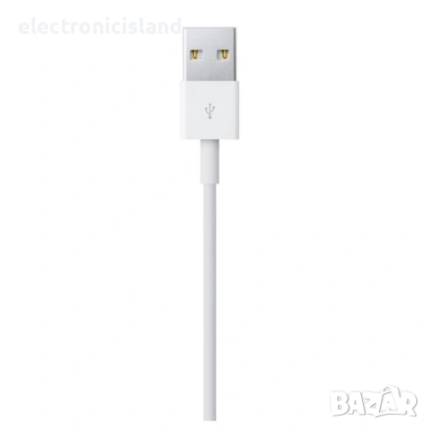 Комплект оригинален кабел Apple MD818FE/A USB A to Lightning 1м + зaрядно Apple Power adapter 5W, снимка 4 - Аксесоари за Apple - 53924564
