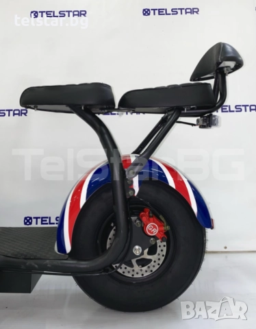 Електрически скутер BIG CITY HARLEY X2 1500W 60V 13Ah LED с преден SHOCK амортисьор! Високопроизводи, снимка 3 - Мотоциклети и мототехника - 52426405