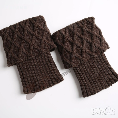 Плетени дамски чорапи гети, снимка 5 - Спортни екипи - 52657524