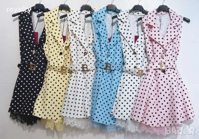 Елегантна Дамска Рокля Различни Цветове 