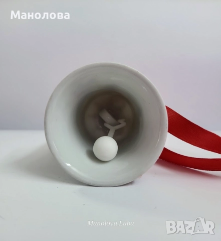 Порцеланова коледна камбанка и ботуш от колекцията на Hutschenreuther., снимка 6 - Други ценни предмети - 52396531