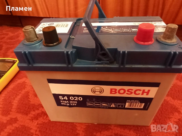BOSCH S4 020 акумулатор 12V 45Ач 330А Оловно-киселинен, снимка 3 - Аксесоари и консумативи - 53791445