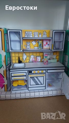 Минивселената на MGA Make It Mini Kitchen, Кухненски комплект за игра, с UV светлина., снимка 8 - Играчки за стая - 45935711