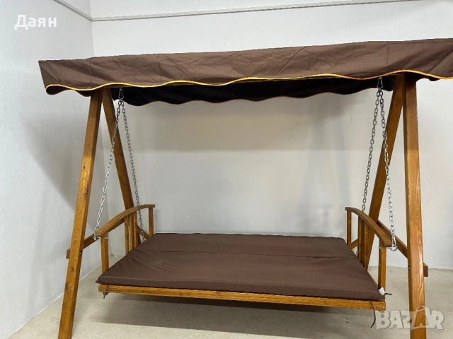 Люлееща се пейка 2в1, холивудска люлка Outsunny , снимка 10 - Градински мебели, декорация  - 53203434