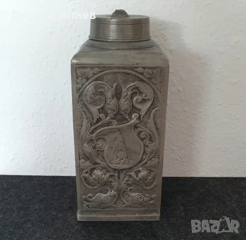 оловно калаян павур с орнаменти, снимка 3 - Антикварни и старинни предмети - 49609649