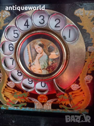 Уникален Стар Телефон стил Мандарин , Дракони 1960-те, снимка 3 - Антикварни и старинни предмети - 53558227
