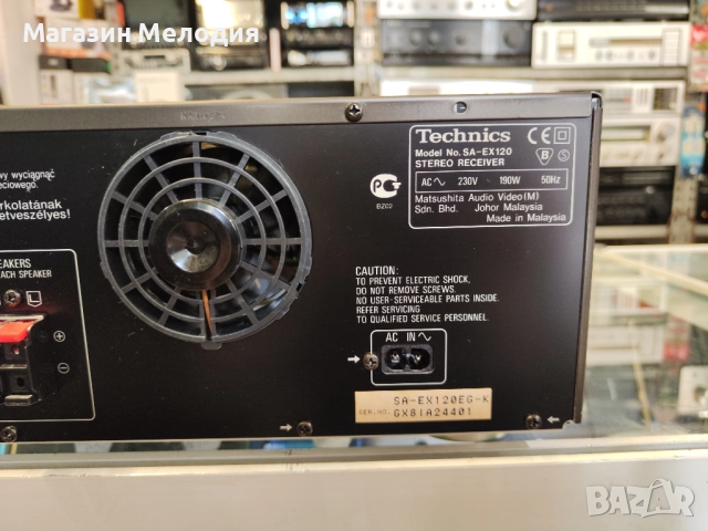 Ресийвър Technics SA-EX120 Две по 80 вата. В отлично техническо и визуално състояние., снимка 10 - Ресийвъри, усилватели, смесителни пултове - 51126044
