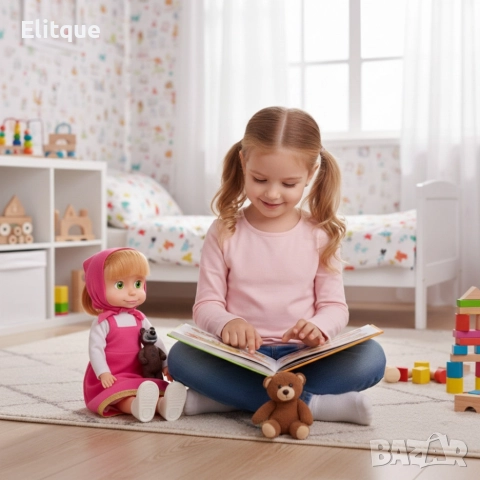 Голяма музикална детска кукла Маша от Маша и Мечокът, снимка 8 - Кукли - 52853395