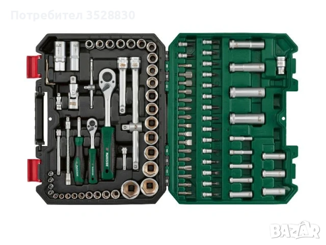 Parkside Гедоре 94 части хром - ванадиева и S2 стомана (ново и запечатано), снимка 2 - Други инструменти - 53063102
