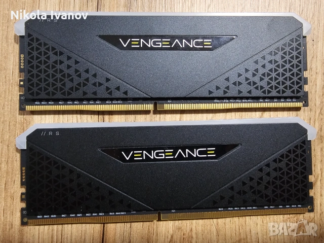 2X8GB 16GB DDR4 3200Mhz Corsair Vengeance RGB Black RAM памет | CL16 | 16-20-20-38 1.35V