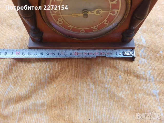 Каминен часовник, снимка 4 - Антикварни и старинни предмети - 51592574