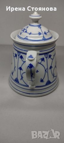 Kalk Eisenberg 1900-1973. Чайник с декор сламено цвете., снимка 4 - Сервизи - 46414708