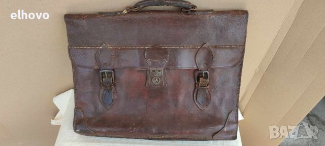 Стара кожена чанта#1, снимка 7 - Антикварни и старинни предмети - 46371547
