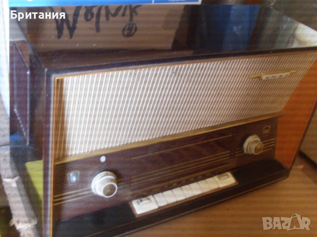 Старо колекционерско българско лампово радио., снимка 3 - Антикварни и старинни предмети - 50585112