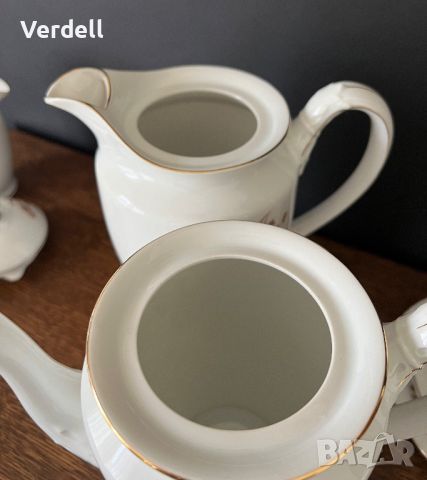 Порцеланов сервиз за чай на Carl Tielsch - Altwasser 1930, снимка 6 - Сервизи - 45359888