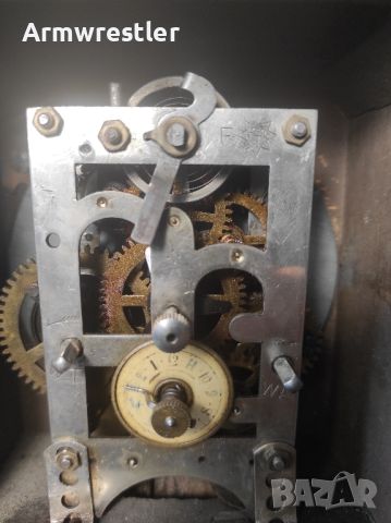Стар Часовник Юнгханс с Будилник , снимка 4 - Антикварни и старинни предмети - 46249261