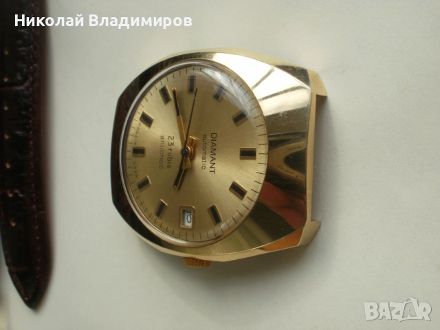 Diamant руски мъжки часовник рядък модел отлично състояние, снимка 7 - Мъжки - 51477061