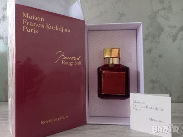 Maison Francis Kurkdjian Baccarat Rouge 540 Extrait de Parfum 70мл., снимка 1 - Дамски парфюми - 46493546
