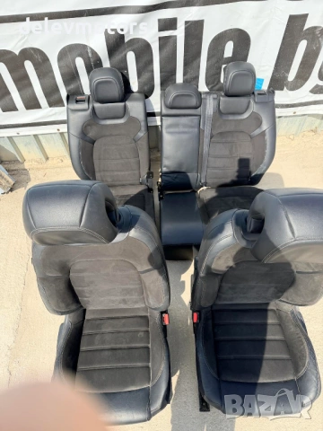 Седалки, кожен салон алкантара от Citroen DS5 2.0 BlueHDi 180 кс., двигател AHW (DW10FC), автомотичн, снимка 10 - Части - 53879301