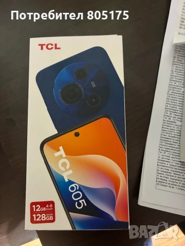 TCL 605 black 128 GB нов неразпечатван телефон 3г гаранция