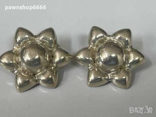 Сребърни обеци 925 / с печат Mexico /, снимка 2 - Обеци - 51041746